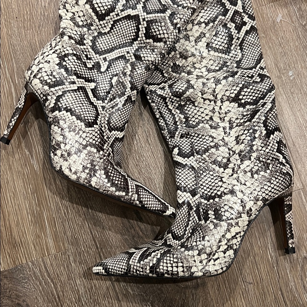 Zara snake print boots Size 7.5 - Picture 4 of 12